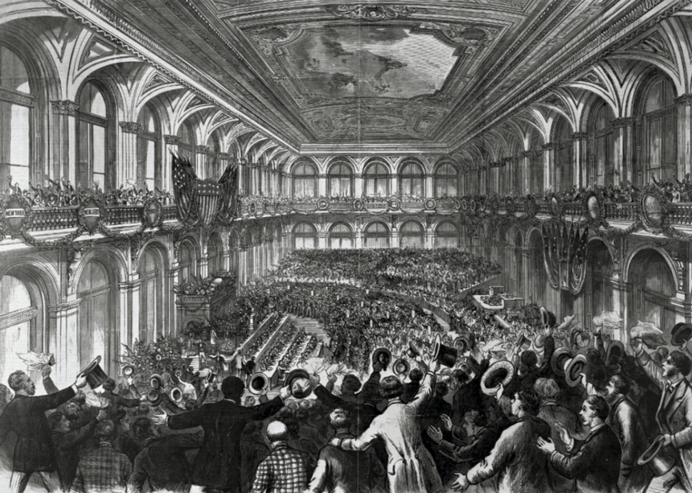1832: First Democratic convention